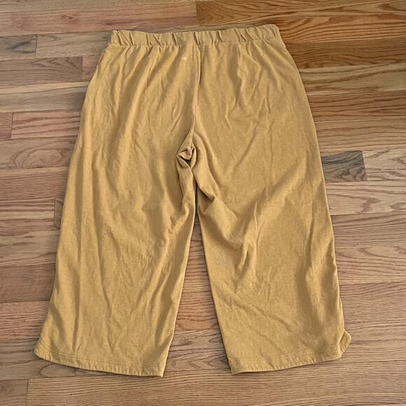Pure Jill Pants Women XL Mustard Elastic Waist Relaxed Fit Cotton Blend Casual - Picture 3 of 10